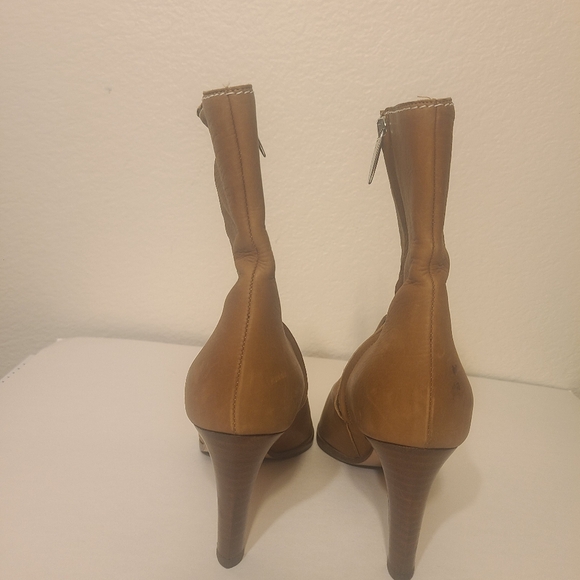 Sergio Rossi Brown leather ankle boots booties - Picture 3 of 8